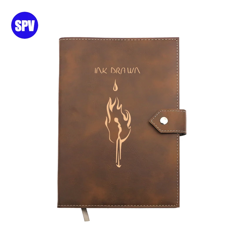 Supernova laserable leatherette journal customize logo notebooks for laser engraving