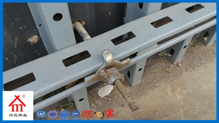 steel formwork for concrete wall formwork building material