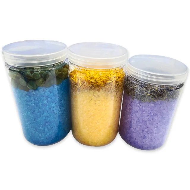 Wholesale OEM ODM Customised Natural Organic Spa Floral Essential Oil Crystal Salts Dry Flowers Bath Salts