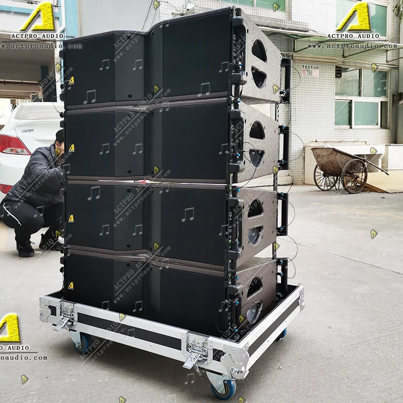 professional audio KR208 line array speaker KR208 double 8 inch mini line array loudspeaker