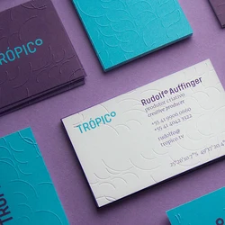300gsm Art Paper Custom Printing 90*54mm Business Card