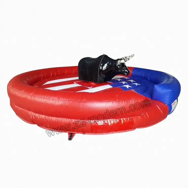 Attraction park equipment Inflatable bull rodeo mechanical bull ride amusement rides for kids