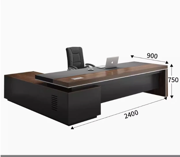 Executive Office Furniture Sets MFC Executive Computer Desk Modern Office L Shape Table