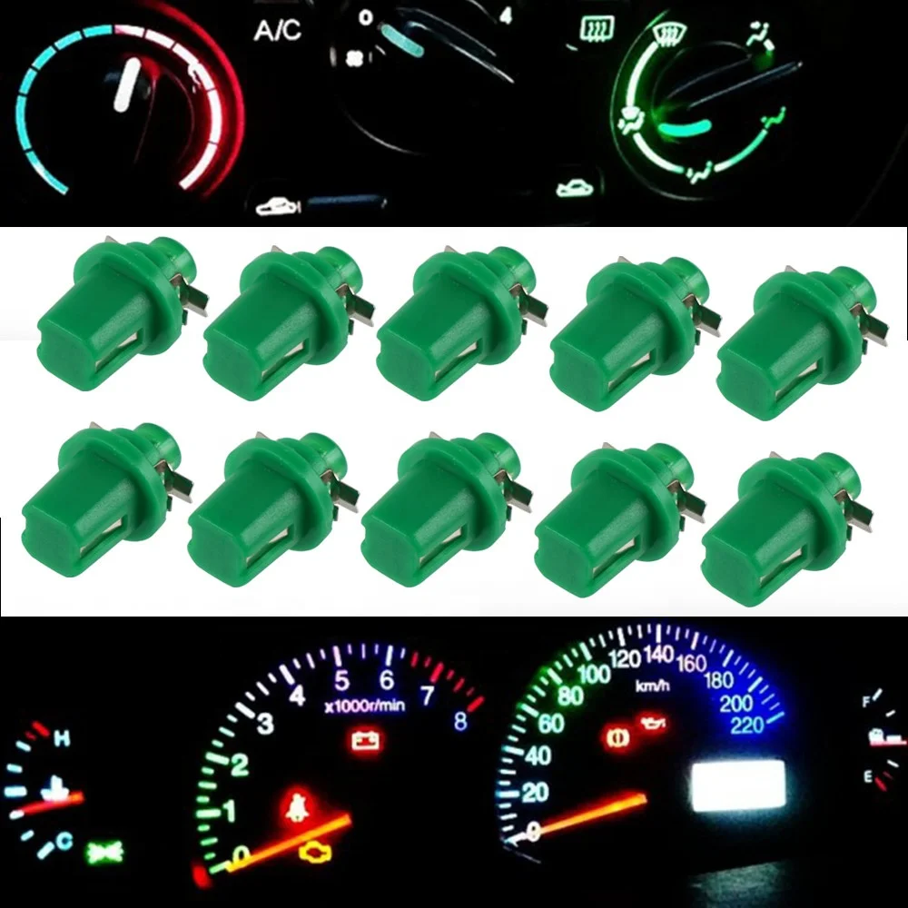 Bevinsee 18.3mm x 12.3mm Car Gauge 5050 SMD Side Instrument Light LED Dashboard Bulbs