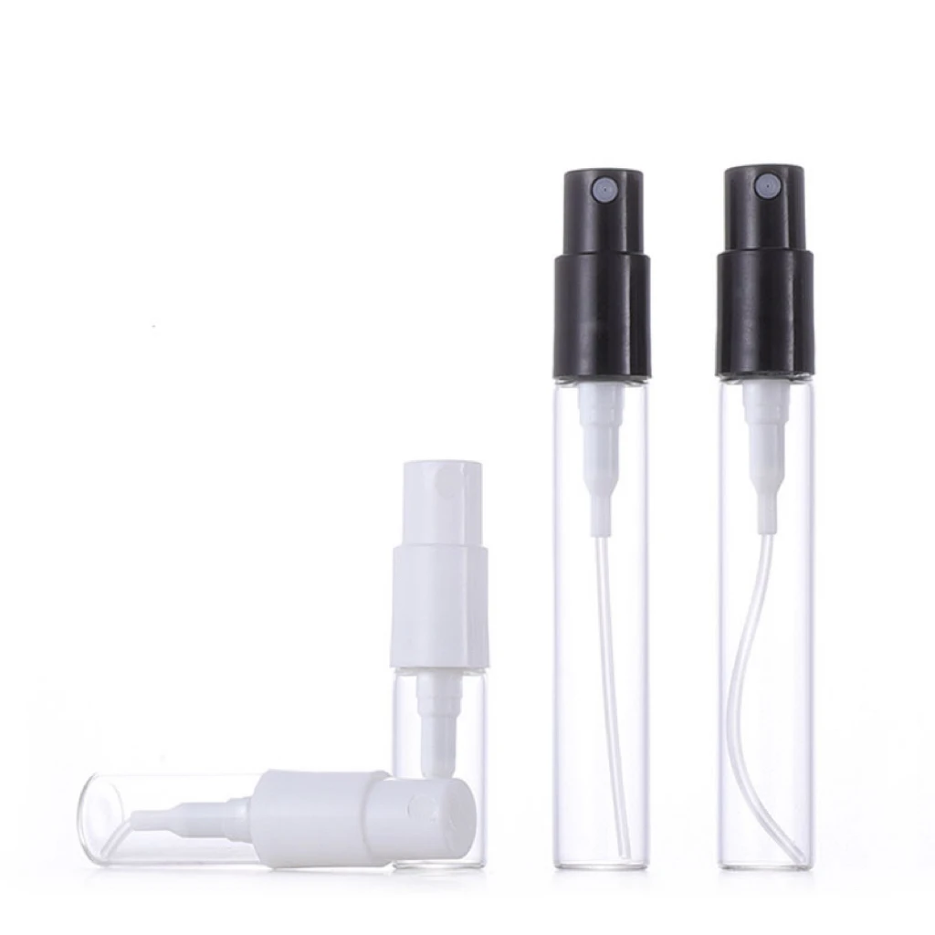 1ml 2ml 3ml 5ml Wholesale Clear Empty Refillable Essential Oil  Mini Glass Vials Perfume Sample Test Bottles