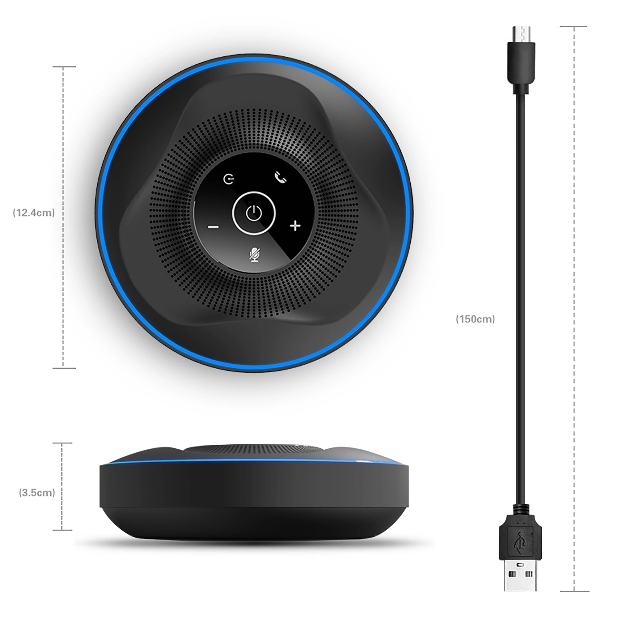 Original Factory professional waterproof small usb speaker portable wireless conference microphone system