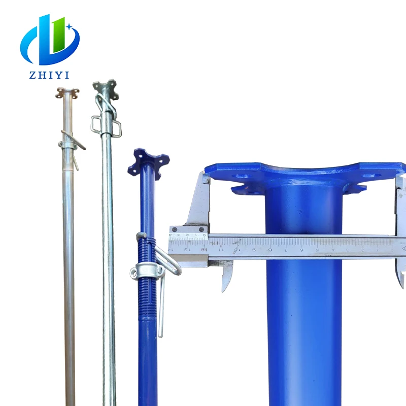 adjustable pole screw jack stands 5m steel prop price for construction concrete slab formwork wall flooring support props jack