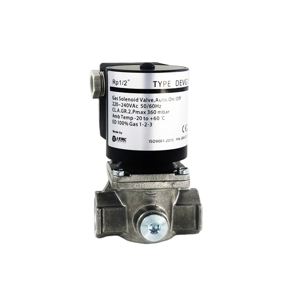 Best Manufacture DEVG15 1/2 inch  24 v solenoid valve for gas burner safety
