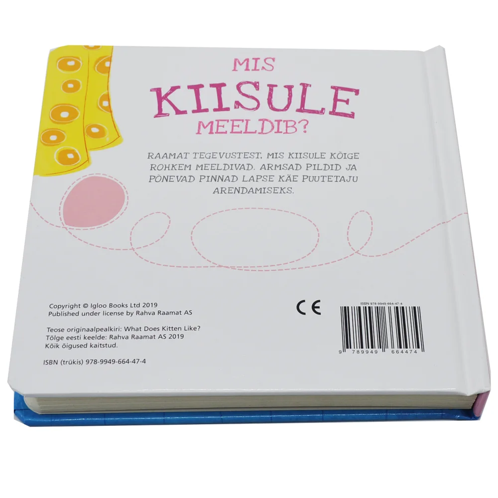 Низкая цена, изготовленная на заказ, комиксная доска в твердом переплете, детская книга с прикосновением и ощущением