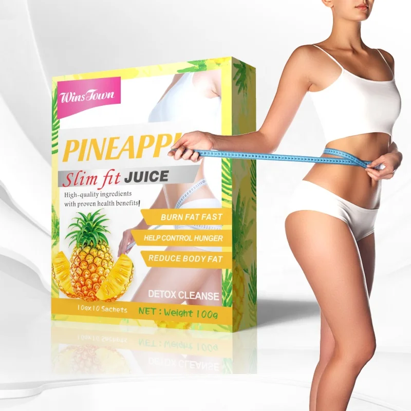 Hot sale Pineapple juice fit detox weight loss instant juice pouch powder winstown flat tumy fruit Juice diet Drink