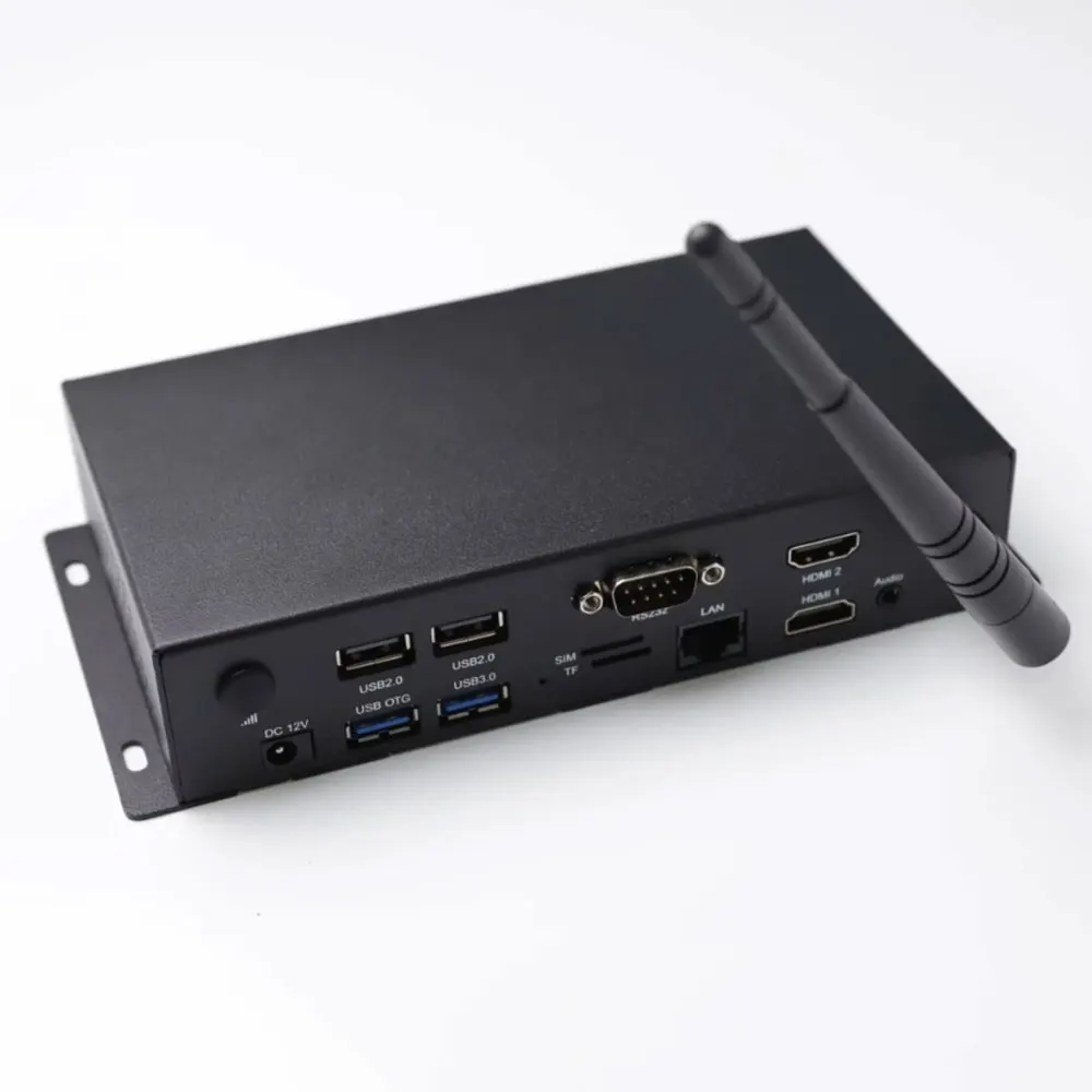 RK3568 Digital Signage Android Media Player Box Advertising Display Metal box with RS232 4K HD