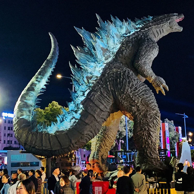 Изготовленный на заказ Высокое качество Godzillaed Монстр скульптура для украшения парка Динозавров Украшения