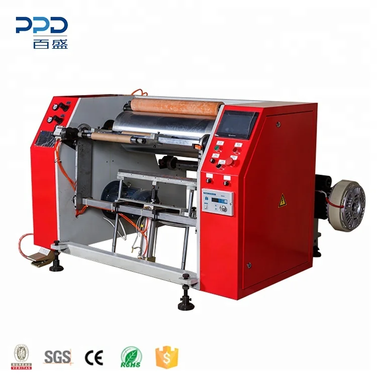 Good Quality Semi-automatic Aluminum Foil Roll Rewinding Machine