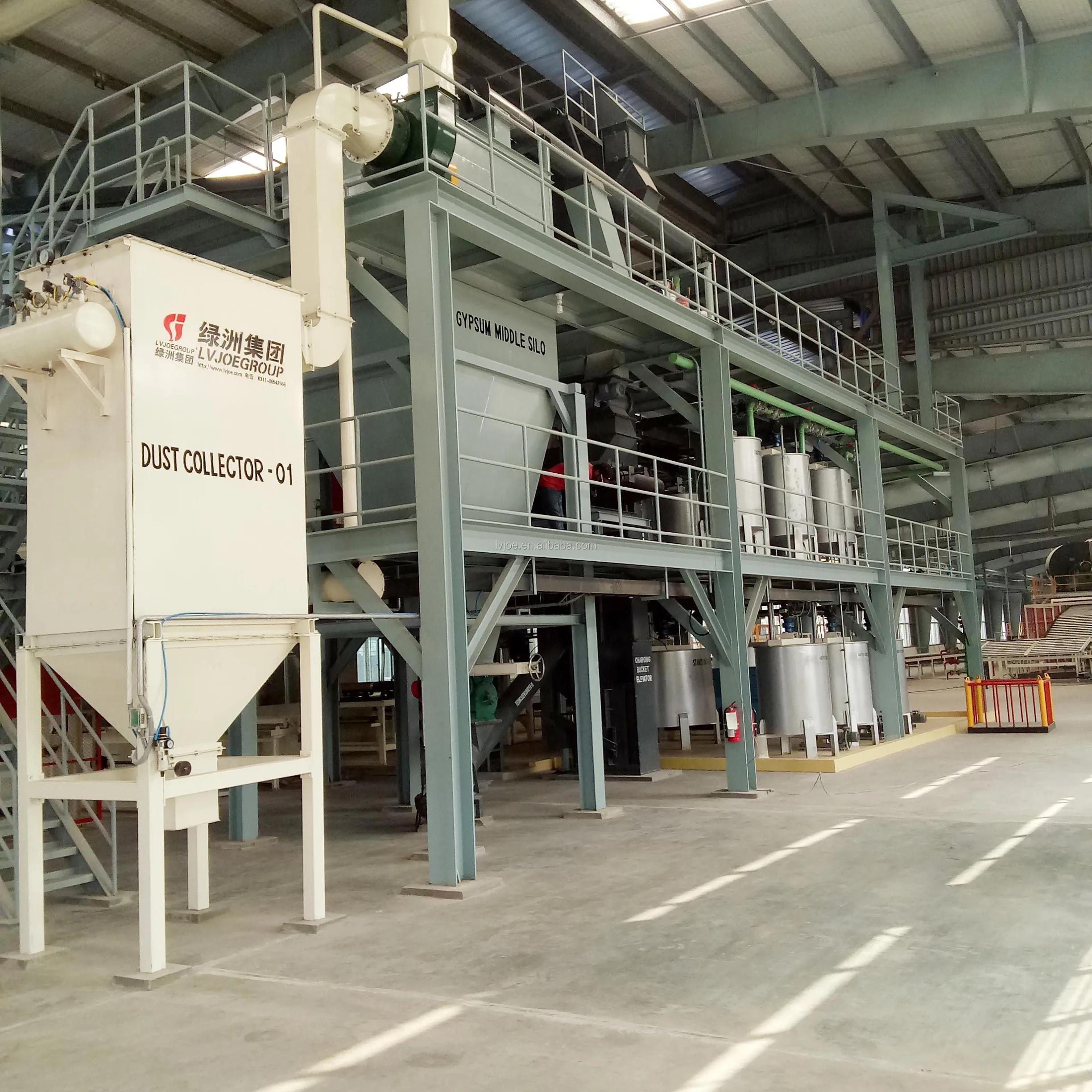 hi-tech gypsum board plant plasterboard production line