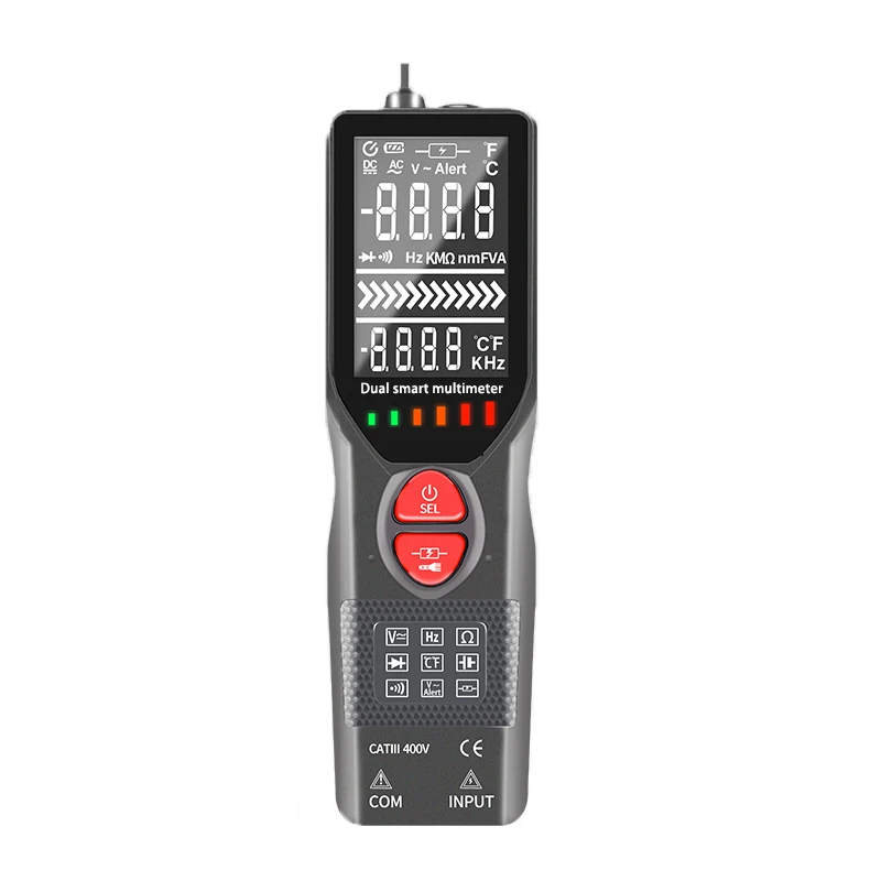 6000 Counts Digital LCD Pen Type Dual Smart Multimeter With NCV  Voltage Detector Tester
