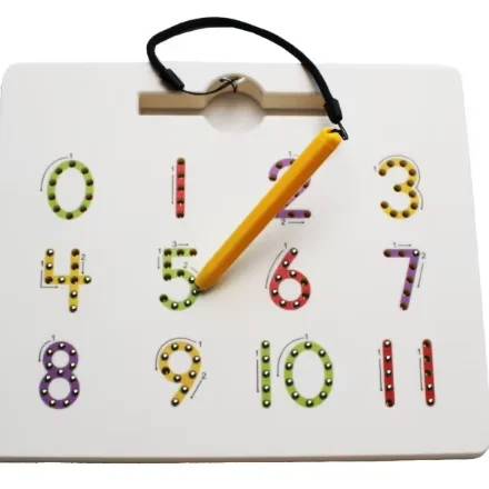 2024 Новый обучающий математический манипулятор магнитная доска для отслеживания чисел 2 в 1 Двухсторонняя письма с числами 1-20