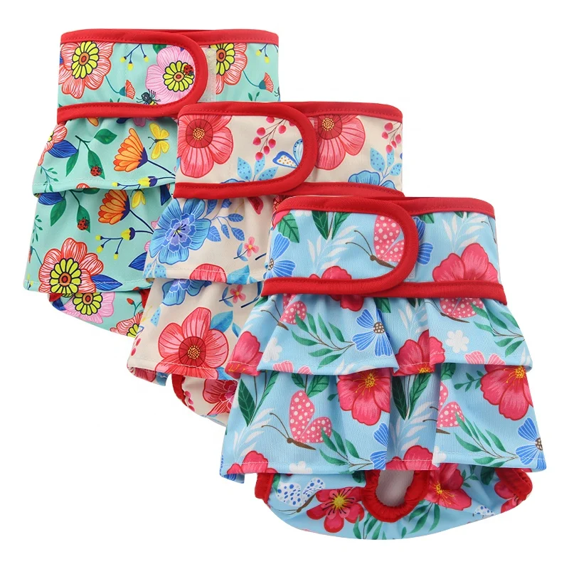 2022 High Quality Reusable Washable Female Dog Pet Diaper