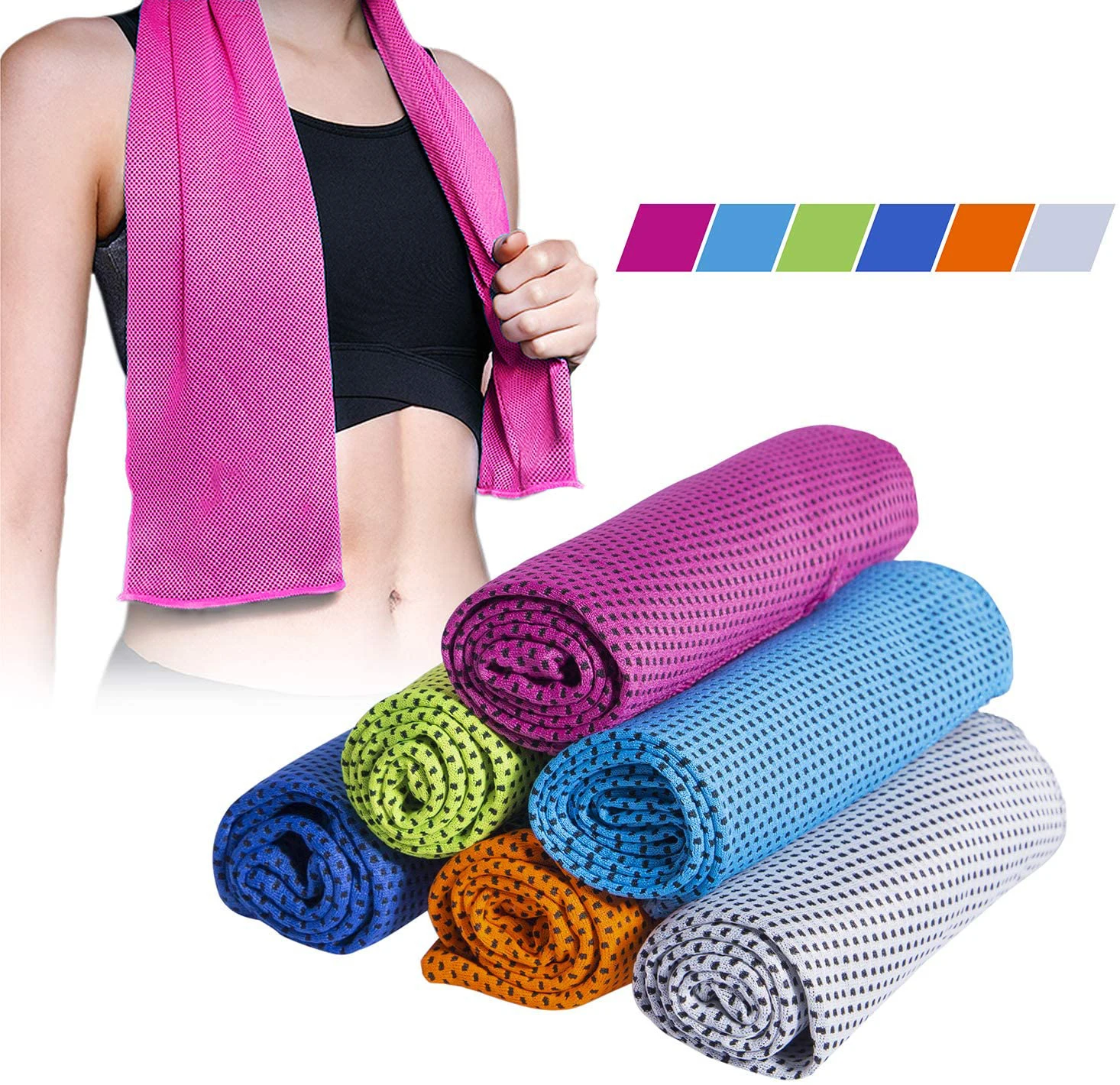 Customized Microfiber Sports Cold Towel Magic Sports Travel Outdoor Sport Pva Cooling Towel Multi-color Ice Towel