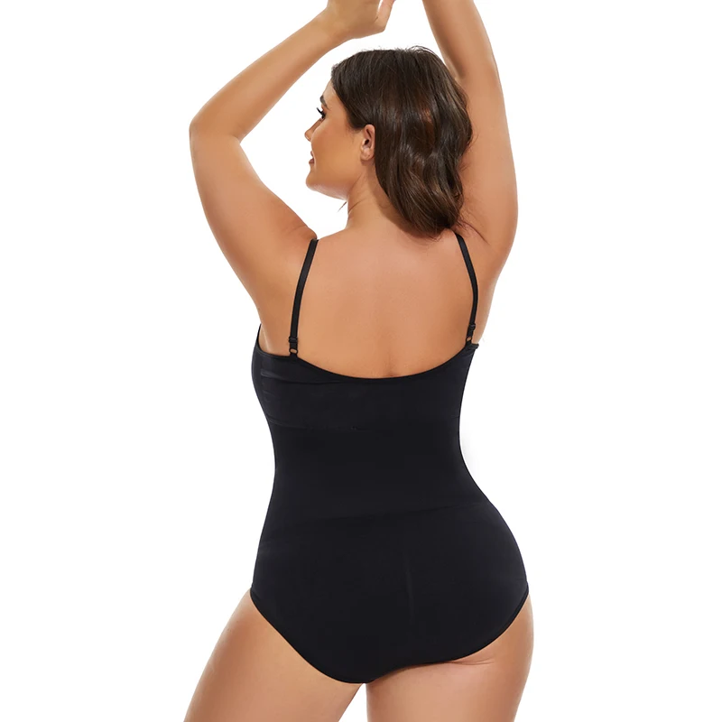 Wholesale shapewear  waist tightening and hip lifting triangular thong bodysuit shapewear for woman