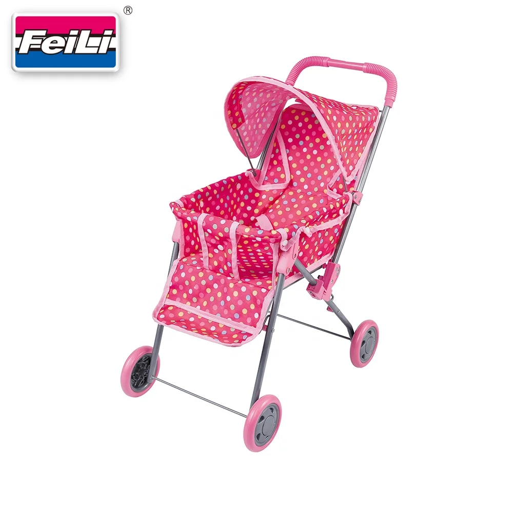 Fei Li Toys Baby Doll Stroller Toys for Kids Playing Fit Dolls up 18' Pretend Play Toys