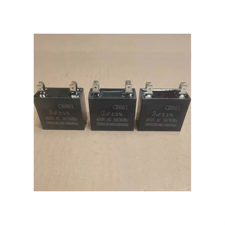 
Manufacturer Custom Wholesale CBB61 Fan Capacitor With Good Self-healing Characteristic 