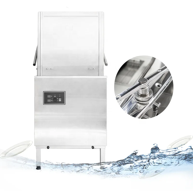 High Quality Commercial Dishwasher Machine Industrial Freestanding 380V Hood Type Dish Washer