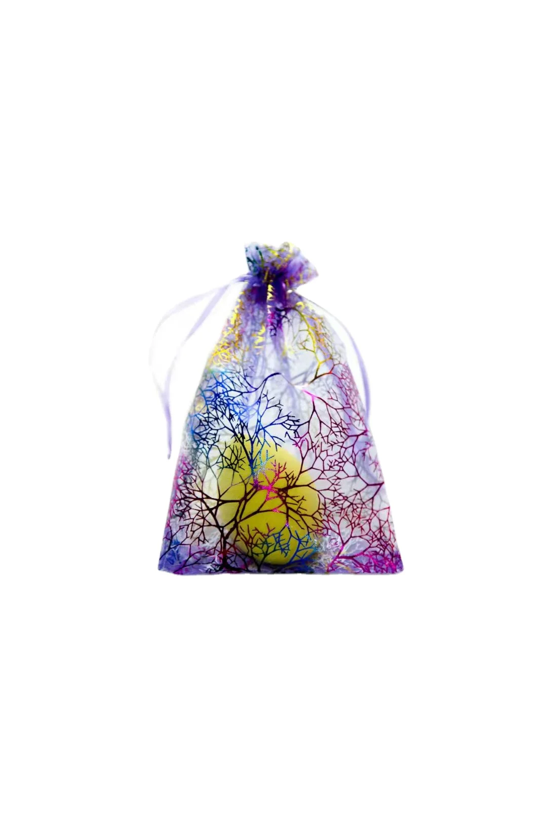 Coral 7 colorful  wholesale custom 13*18 cm rope jewelry gift bag