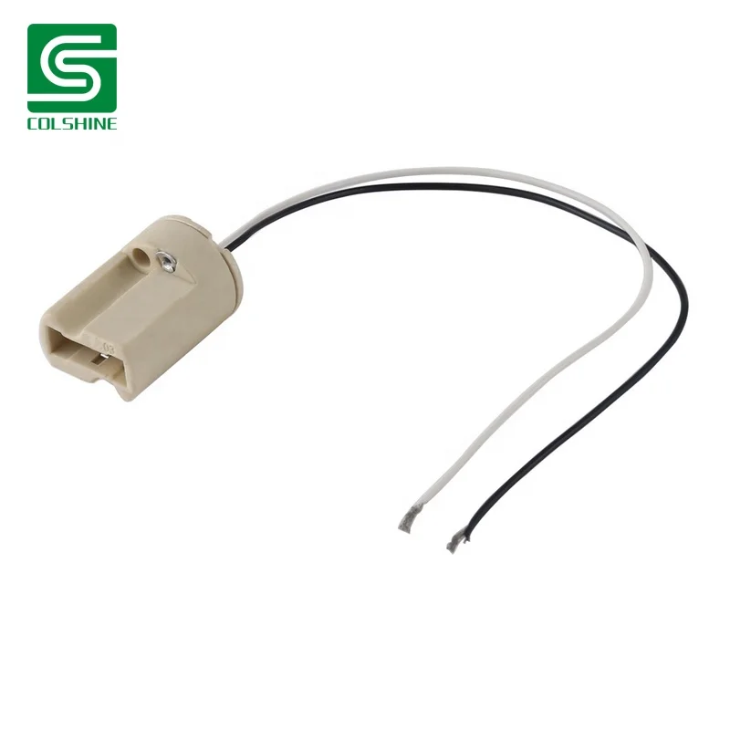 Porcelain Lamp Holder G9 Electrical Socket High Quality Lamp Base with Silicon Wire for Ceiling Lights