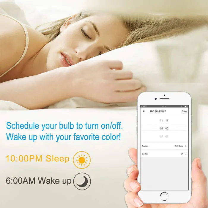 Tuya Smart Life Dimmable RGB Light Lamp Wifi Smart LED Light Bulb