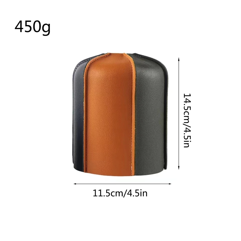 Leather Color Matching Propane Tank Cover Gas Bottle Cover, Waterproof Dustproof Outdoor Gas Stove For Camping Parts
