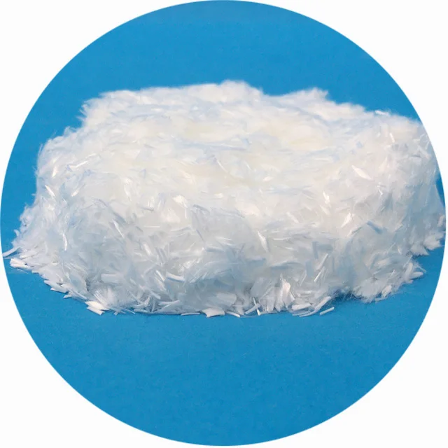 Export to India polyester short cut 12mm pp fiber for concrete material