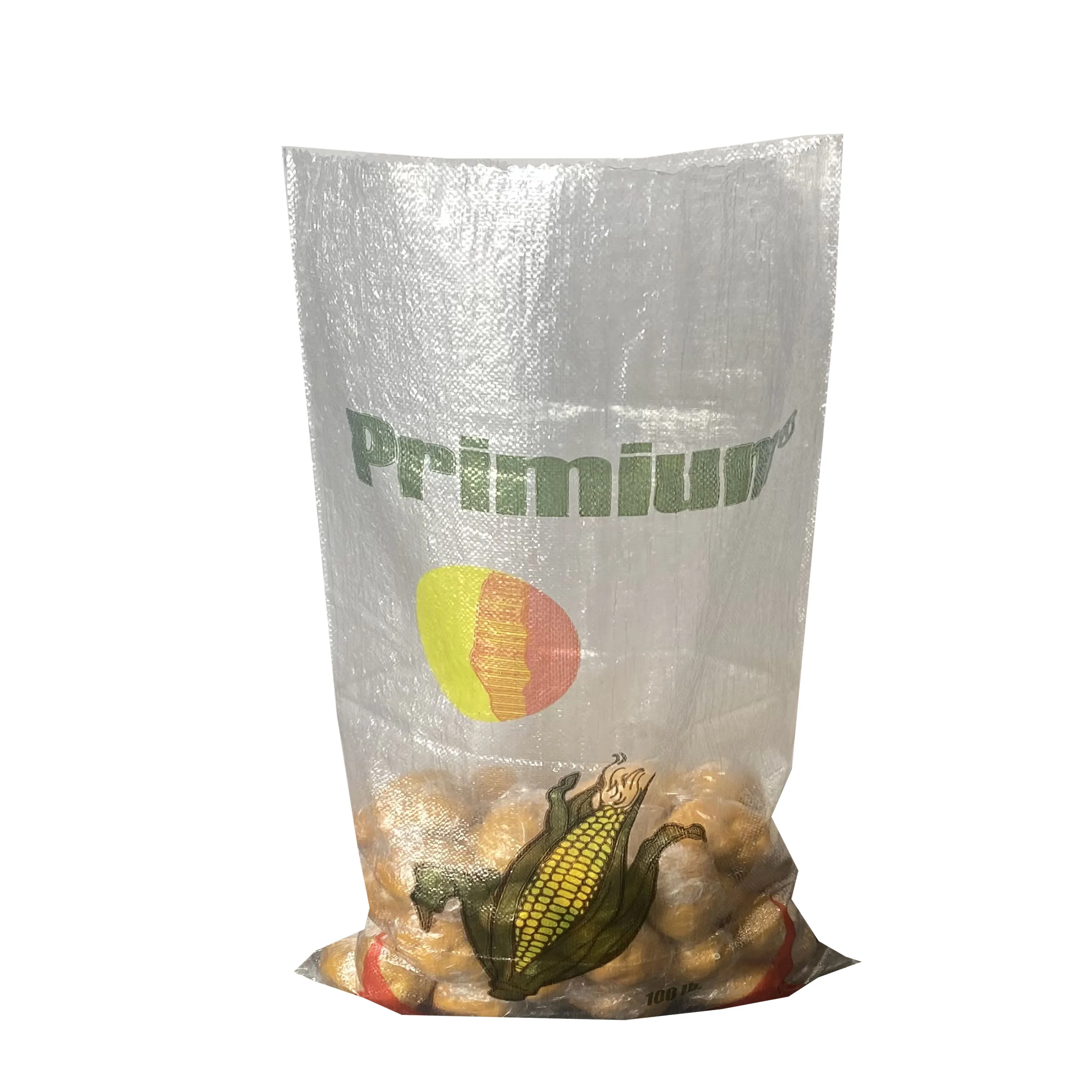 Saco Costal De Rafia Polipropileno Transparent Polypropylene Rice Bag PP Woven Sack For Corn Potato Onion Grain Wheat 25kg 50kg