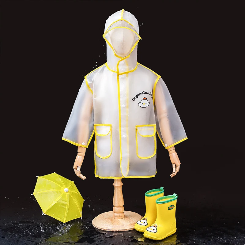 Cheerful Mario 2022 new style children raincoat waterproof baby rain coat for kids visibility reusable stock rainwear