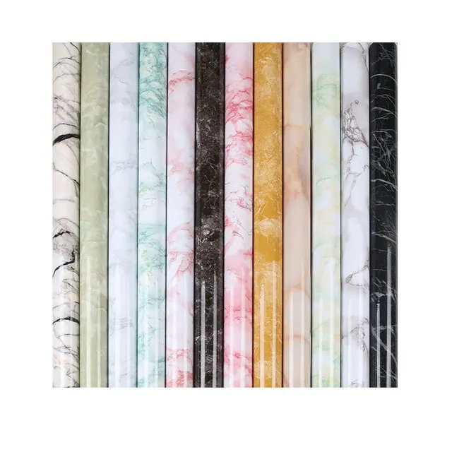 Decorative Marble Wall Covering Wall Paper Roll Kitchen Table Vanity Peel And Stick Wallpaper Self Adhesive Contact Paper