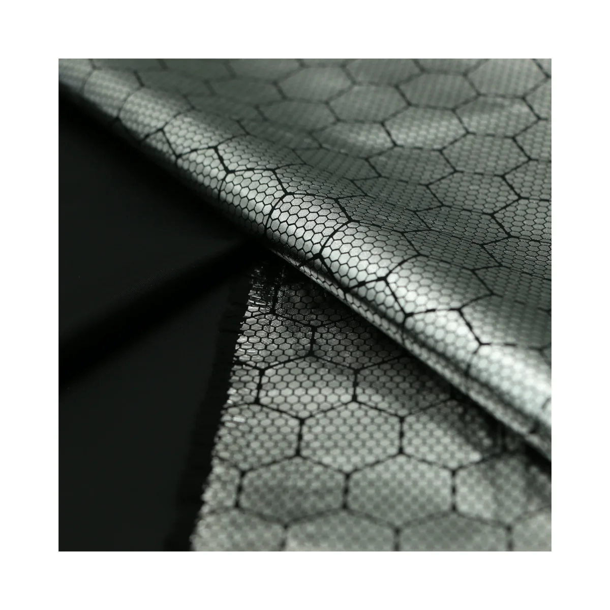 High Quality Waterproof 190T/210T Silver Printed 100% Polyester Taffeta Fabric for down jacket