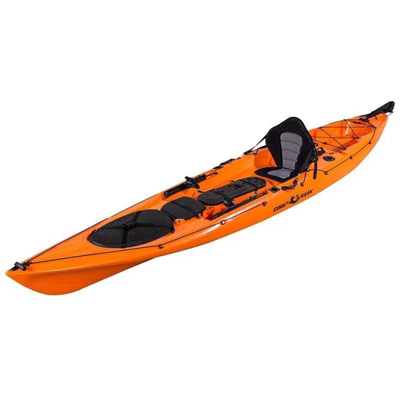 2021 Best 14ft New Design Sit On Top 1 Person Fishing Kayak High Quality LLDPE fishing kayak