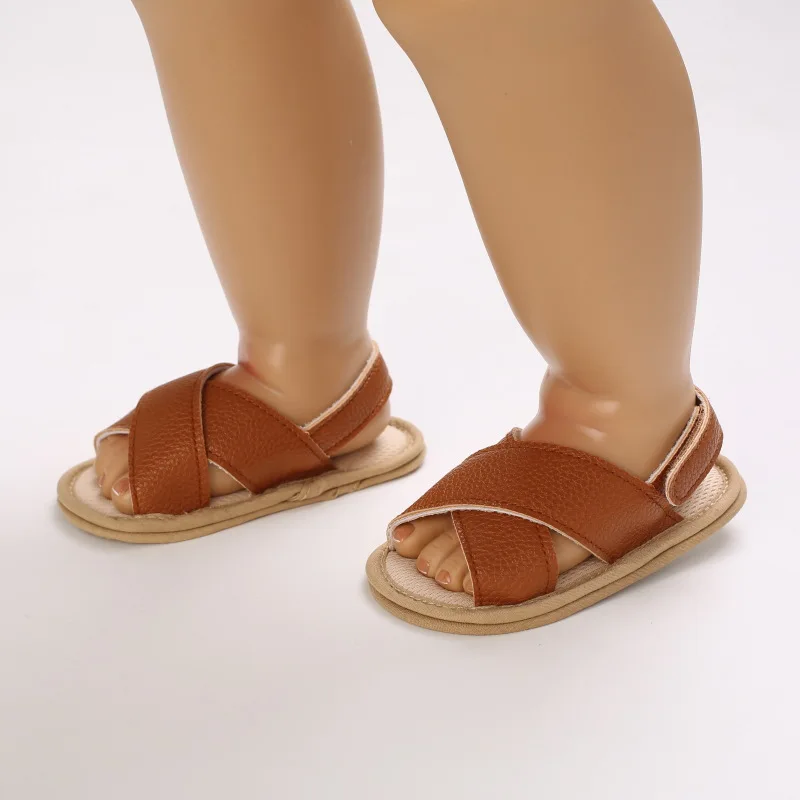 Baby Boys Girls Sandals Summer Shoes Soft Mesh Sole Infant First Walker Flat Crib Shoes M3694
