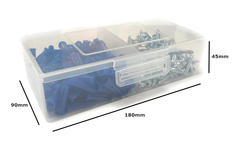 Unirisen High Quality Conical Anchor Kit Plastic Screw Anchor Set Nylon Drywall Expansion Anchors