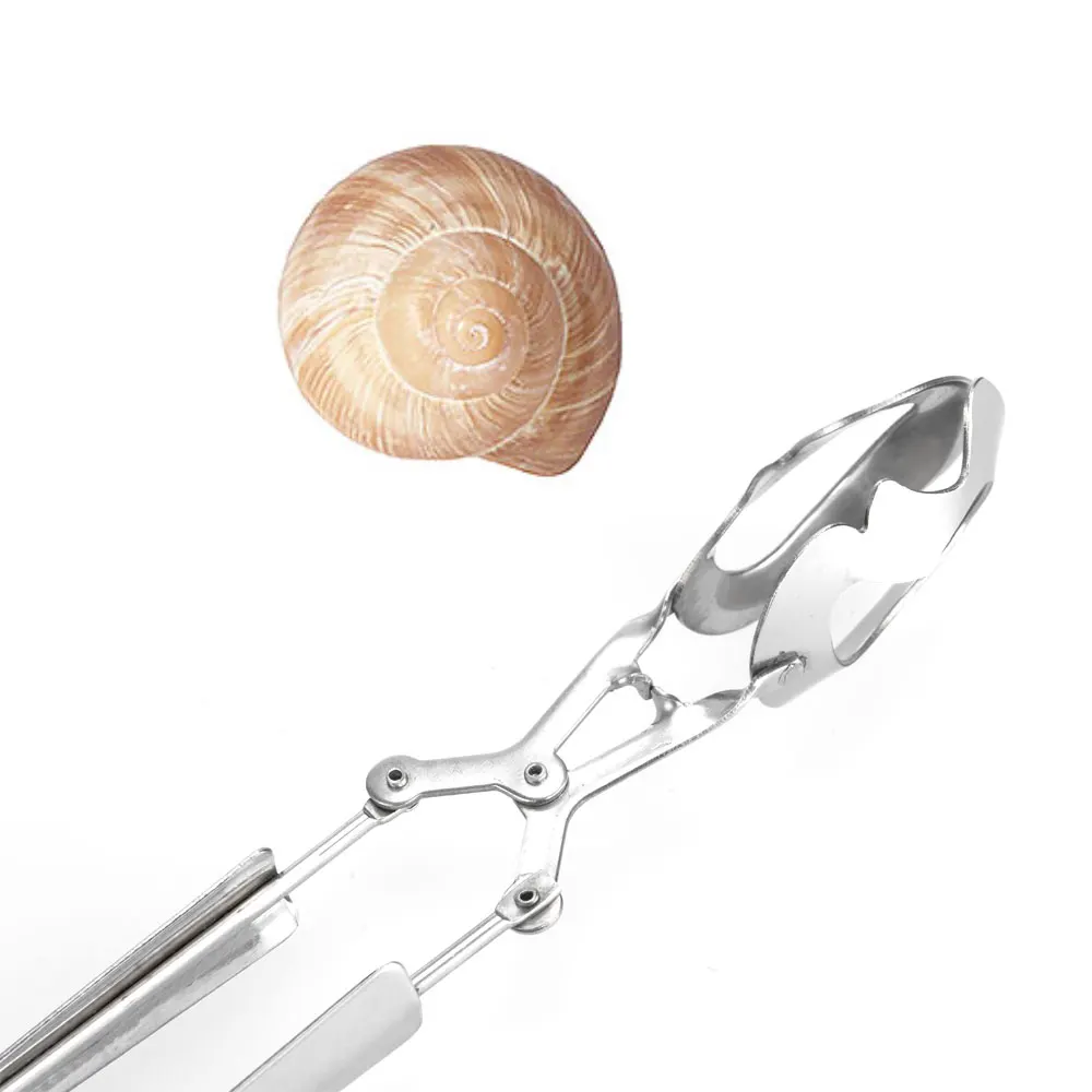 in STOCK Stainless Steel Snail Seafood Tong Kitchen Accessory Utensil for Eating Snails Fruit Cake Certified Material