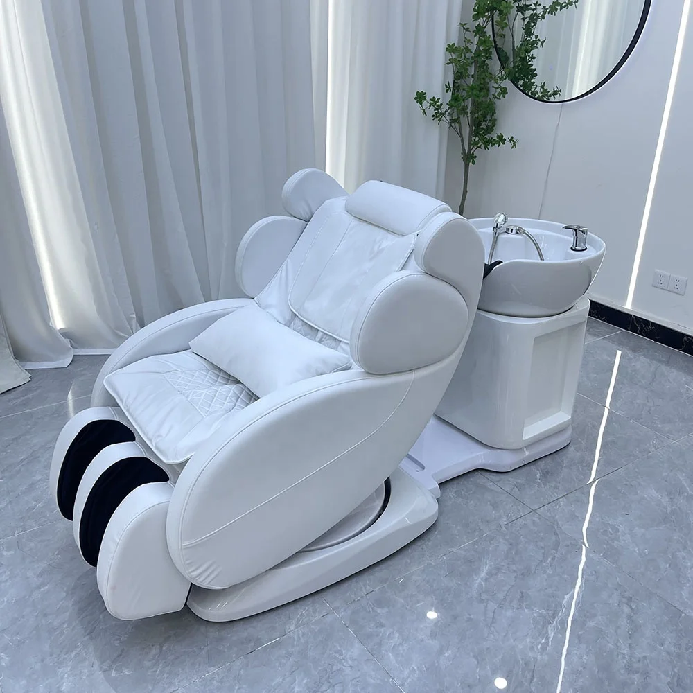 Wash Bowl Sink Hairdresser head Spa Lay Down The Best Recline Massage Salon Shampoo Chair Hair Washing Salon Chair Spa Bed