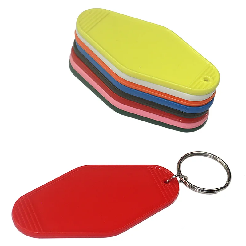 Wholesale Blank PlasticTag Baggage Tag Number Abs Hotel Hotel Tag Diamond Tag Keychain