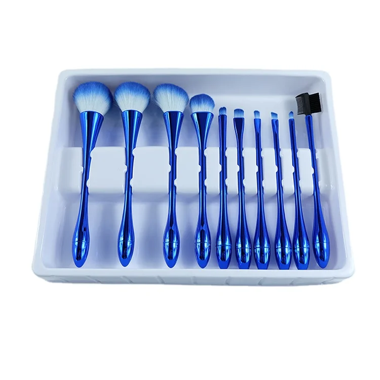 
Wholesale 10 Pcs Professional Personalized Luxury Makeup Brushes 