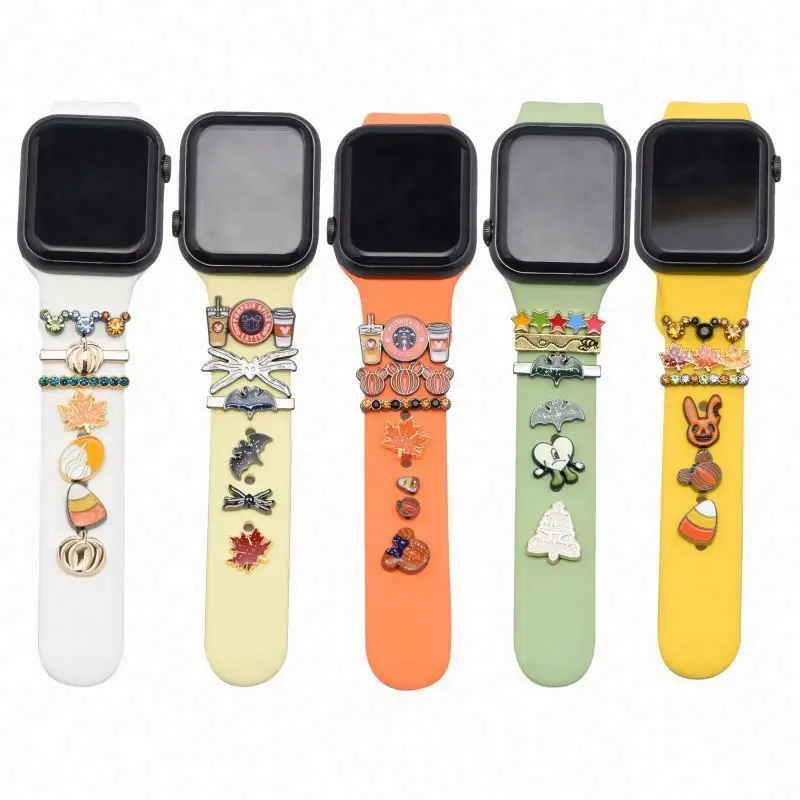 Подвески 44 мм 42 40 38 ремешок для IWatch серии 6 аксессуары цепи декоративные кольца петли часов