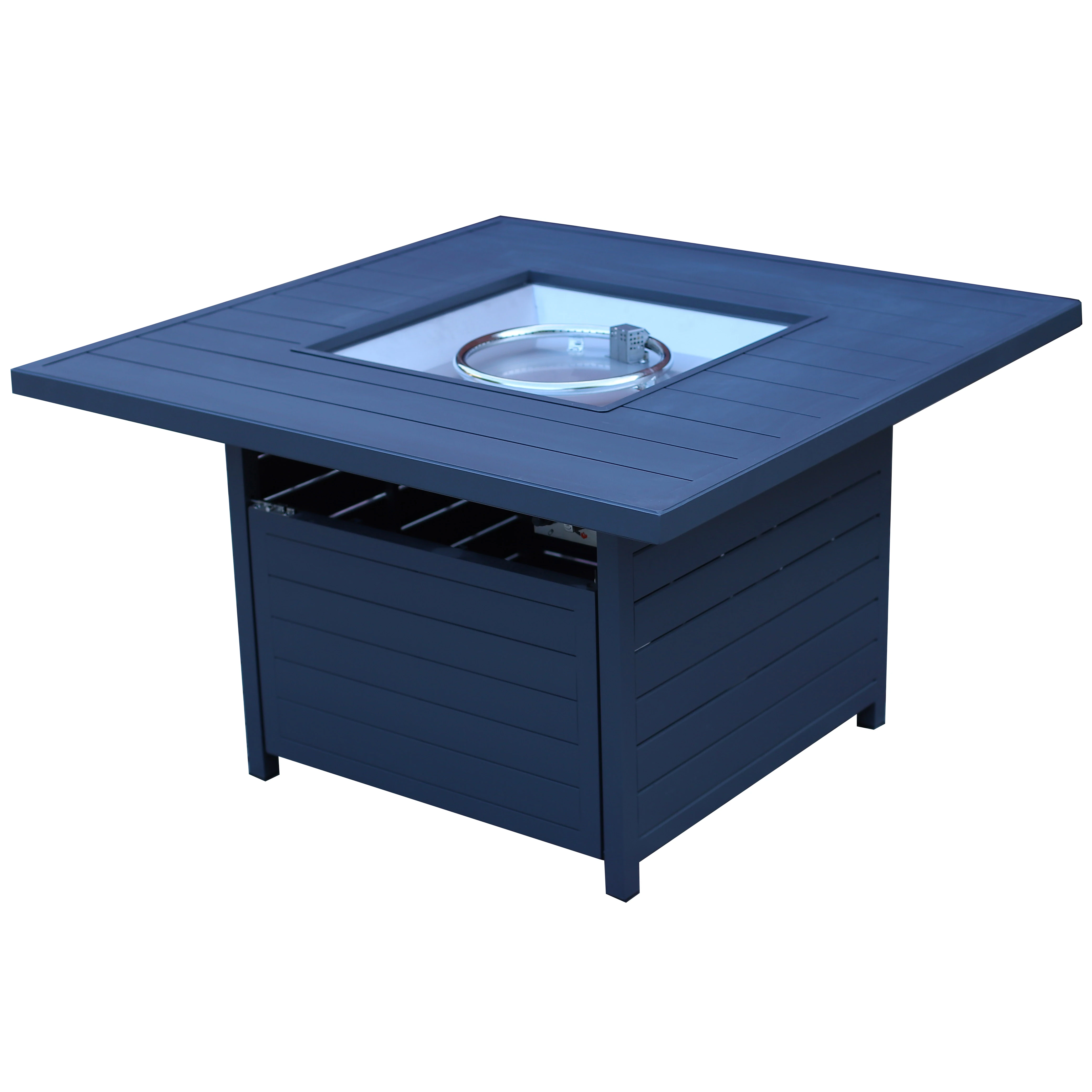 garden aluminum fireplace backyard tabletop fire pit burner with glass beads patio fire pits garden outdoor furniture