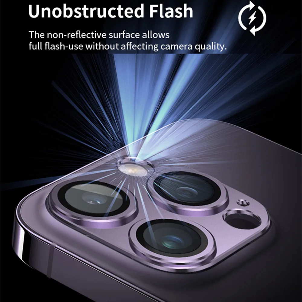 For IPhone 14 13 Camera Metal Lens Protective Ring for IPhone 12 13 14 Pro Max Mini Plus Lens Back Glass Cover for IPhone 14Pro