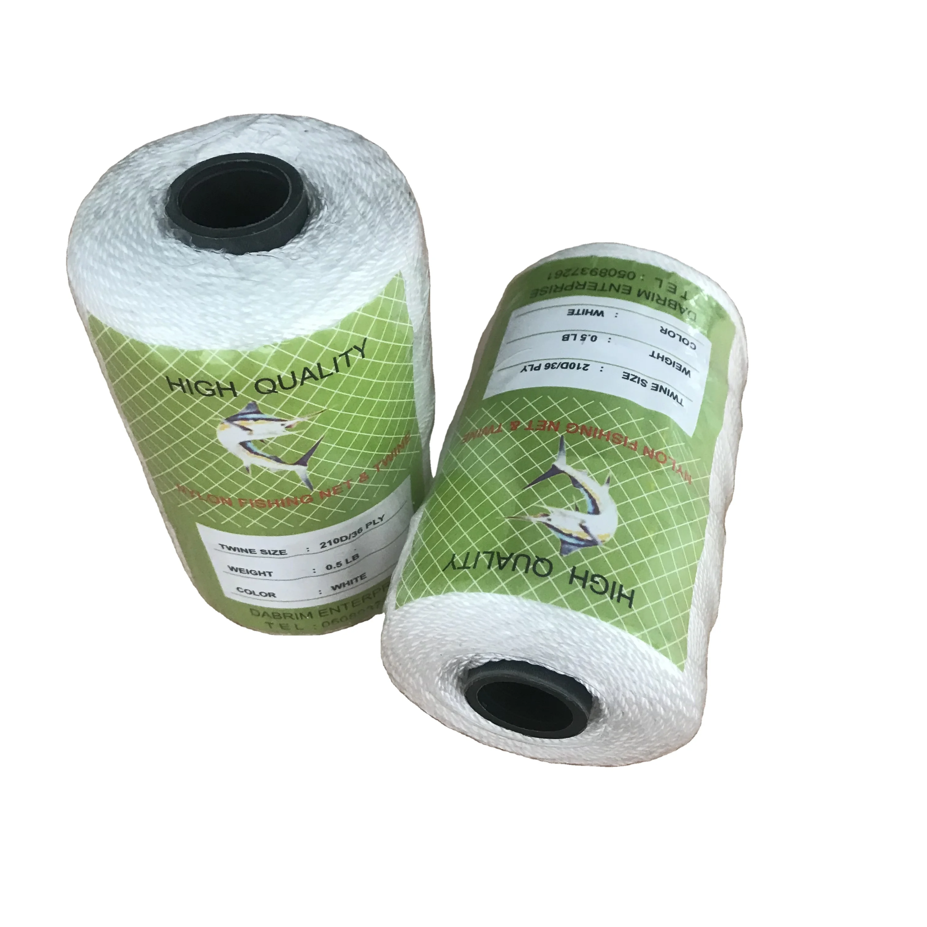 nylon fishing twine 210d 9  1/2lb fishing twine for fishing  net