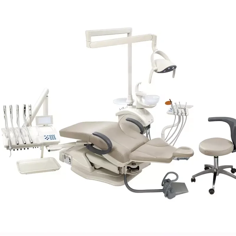 Высококачественный подвальный Электрический полный лучший роскошный стоматологический блок цена левосторонний стул