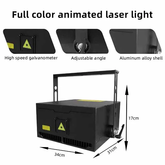 10W RGB full color laser light christmas special effects laser lights