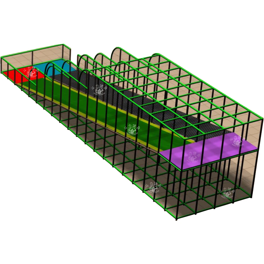 Dream customizable kids indoor play area plastic rainbow dry snow slide playground equipment as one part of naughty castle