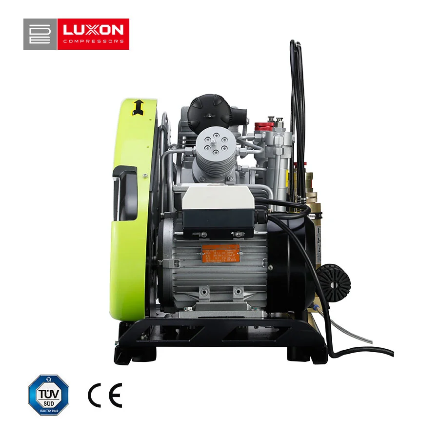 Low Noise Air Compressor 3 Cylinders Portable Oil Lubricated Air Compressor Pump for Diving & Firefighting